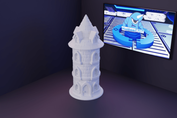 3D Cartoon Tower: A Creative Hub