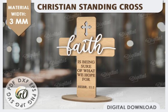 3D Christian Cross Laser Cut: A Digital Design Solution for Modern Creators