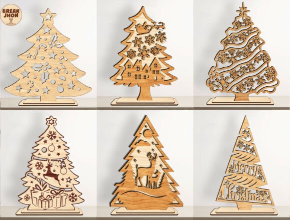 3D Christmas Tree SVG Bundle