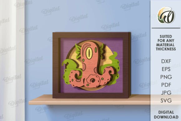 3D Monster Layered Decor: Transforming Digital Files into Tangible Art