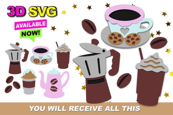 Coffee 3D SVG