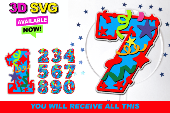 Confetti Numbers 3D SVG: Elevating Your Digital Crafts Beyond the Basics