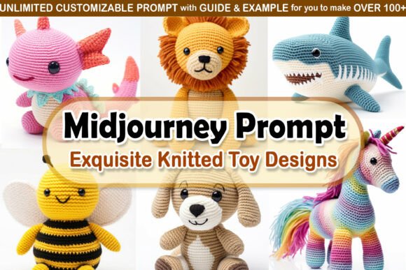 Editable Prompt - 3D Cute Crochet Toys