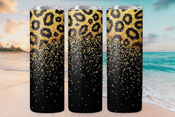 Leopard Glitter Tumbler Wrap 20oz 3d Jpg