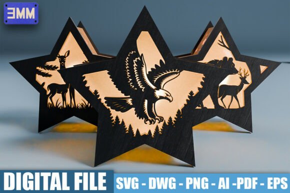 Mastering the Art of Layered Laser Cutting: A Deep Dive into 3D Star Wildlife Lantern Laser Cut Files