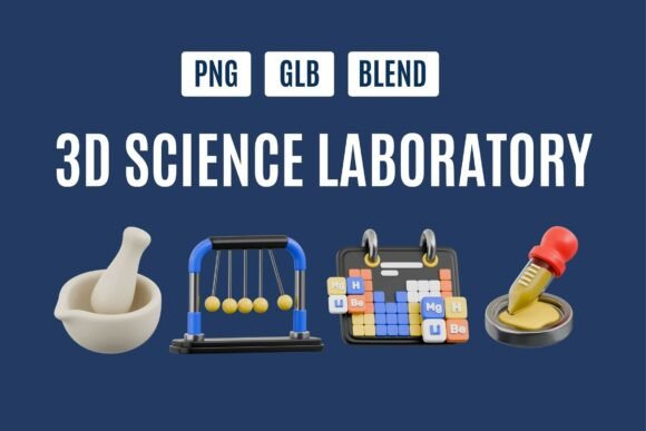 Scientific Experiment 3D Set 03: Integrating High-Fidelity Lab Assets into Professional Workflows